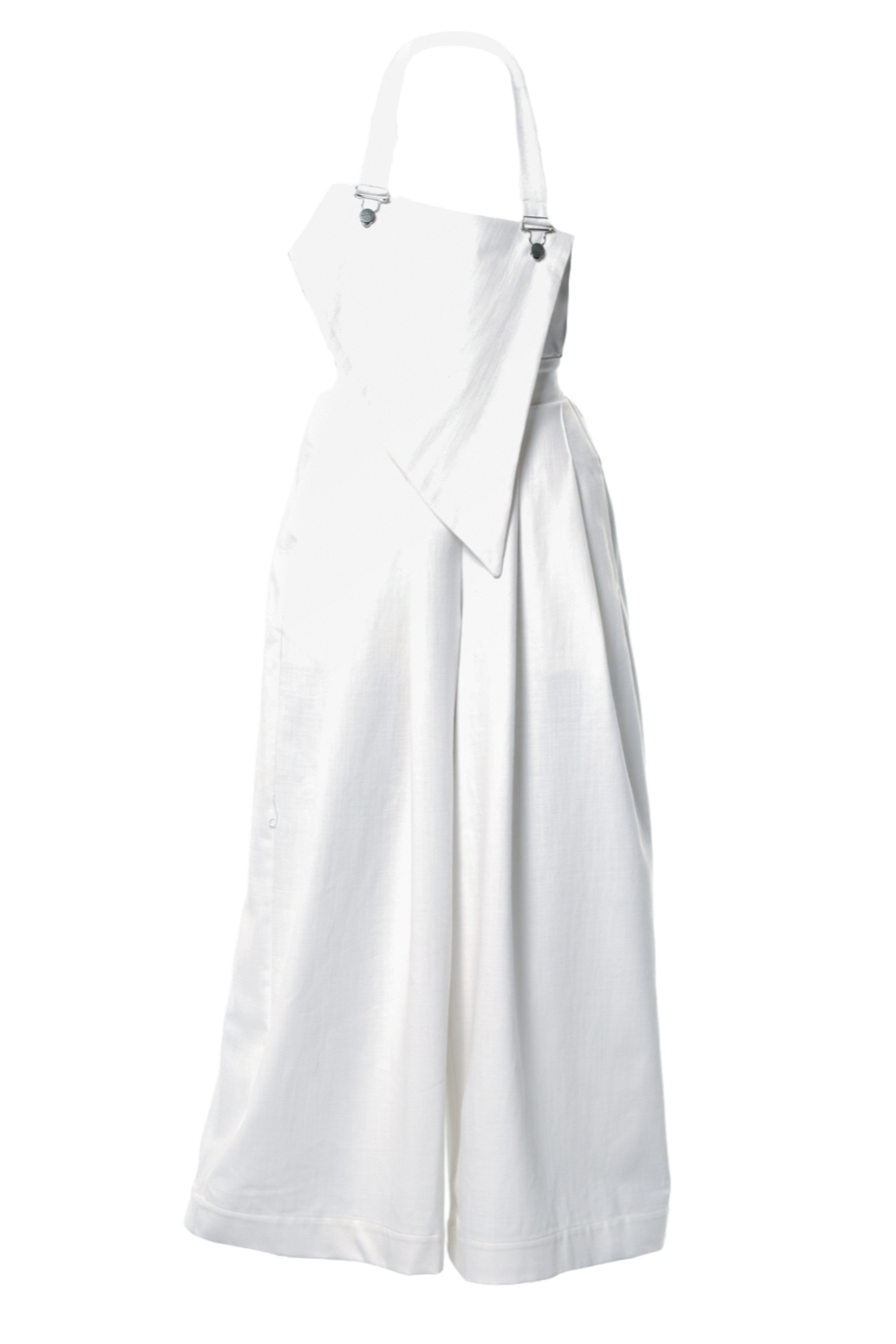 Metamorphoza White Denim Wide-Leg Jumpsuit
