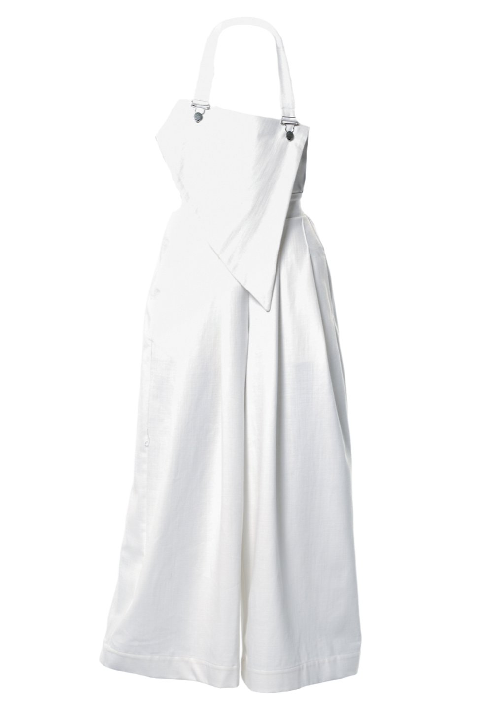 Metamorphoza White Denim Wide-Leg Jumpsuit