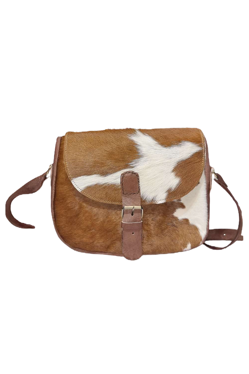Atlas Artisan Cowhide Fur Leather Shoulder Bag