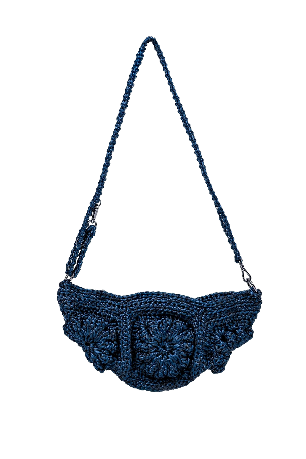 Thumbnail: Mara Brazil Tulipa Woven Crescent Bag