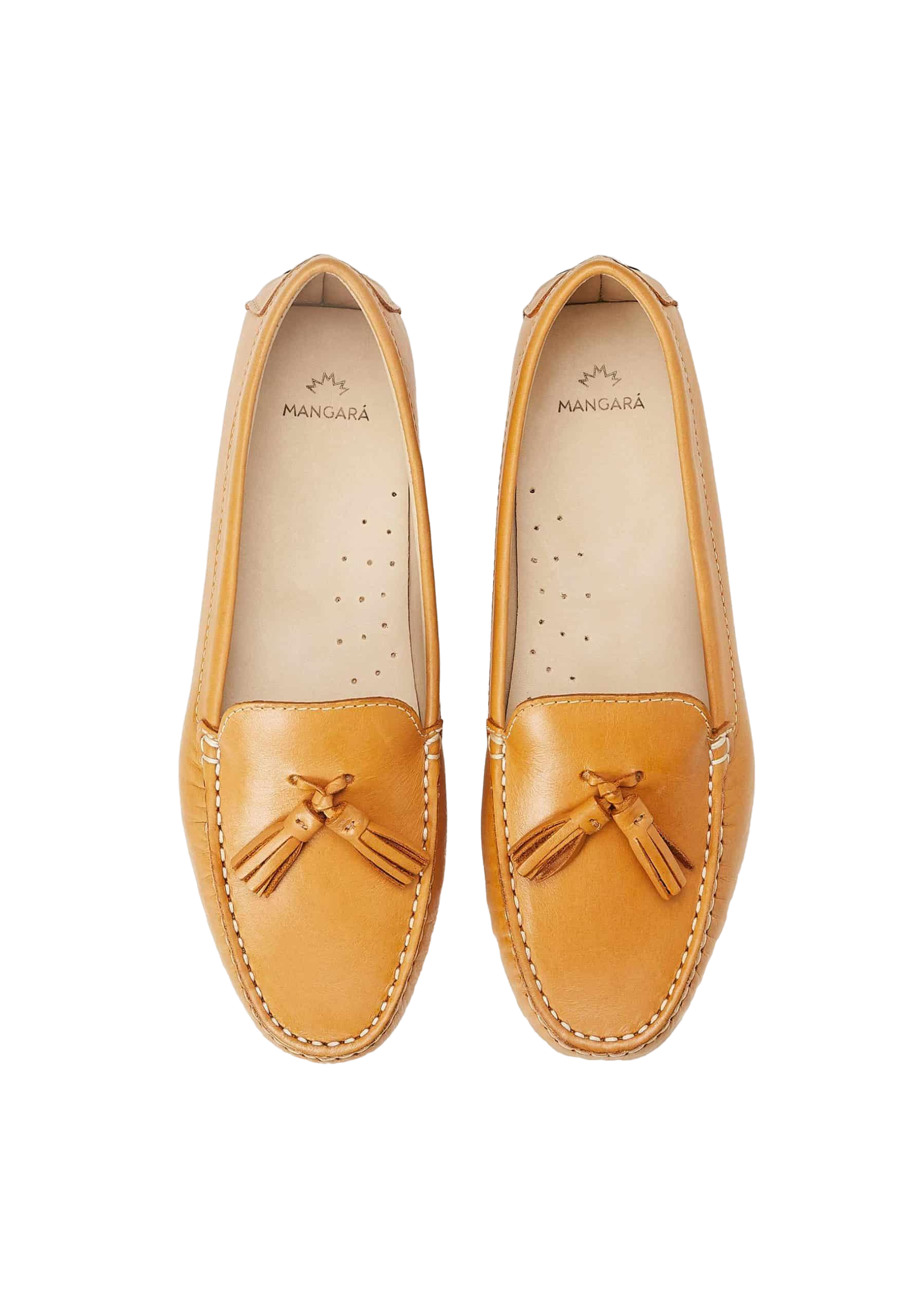 Mangara Atelier Calf Leather Driving Moccasin Loafers With Tassel Detail