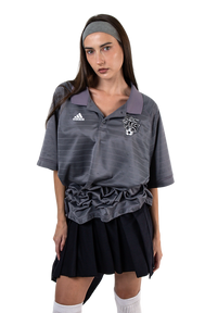 VLACKBOOK Vintage Hand Smocked Soccer Jersey in Grey