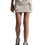 Thumbnail: Q2 Cargo Mini Skirt in Beige