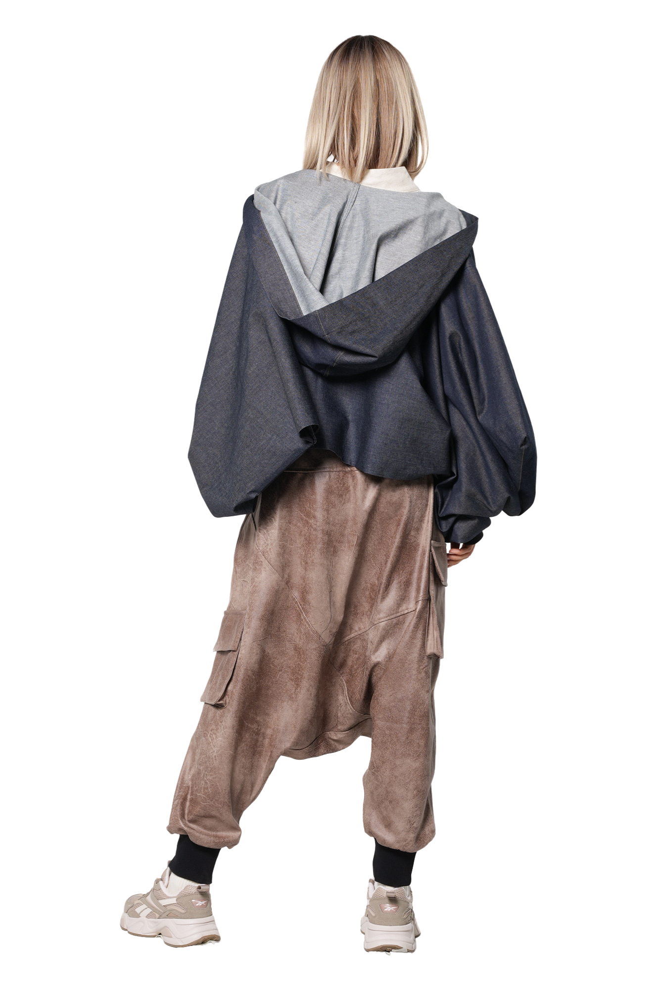 Metamorphoza Extravagant Denim Jacket With Voluminous Sleeves