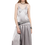 Thumbnail: Firelady Fur "Girls' Letterhead"  Gloss 100% Acetate Low-Waisted Maxi Dress