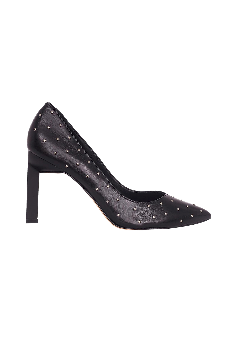 Mangara Atelier Callisia Brushed Leather Pump High Heels With Metal Studs