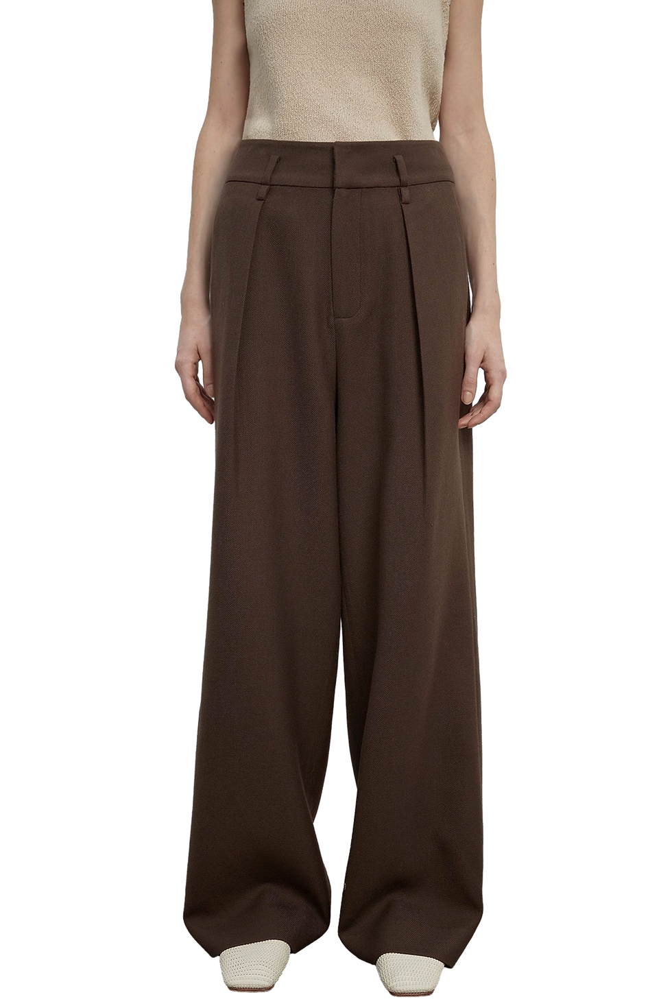 Firelady Fur Wide Leg Trouser Pants for Work or the Office