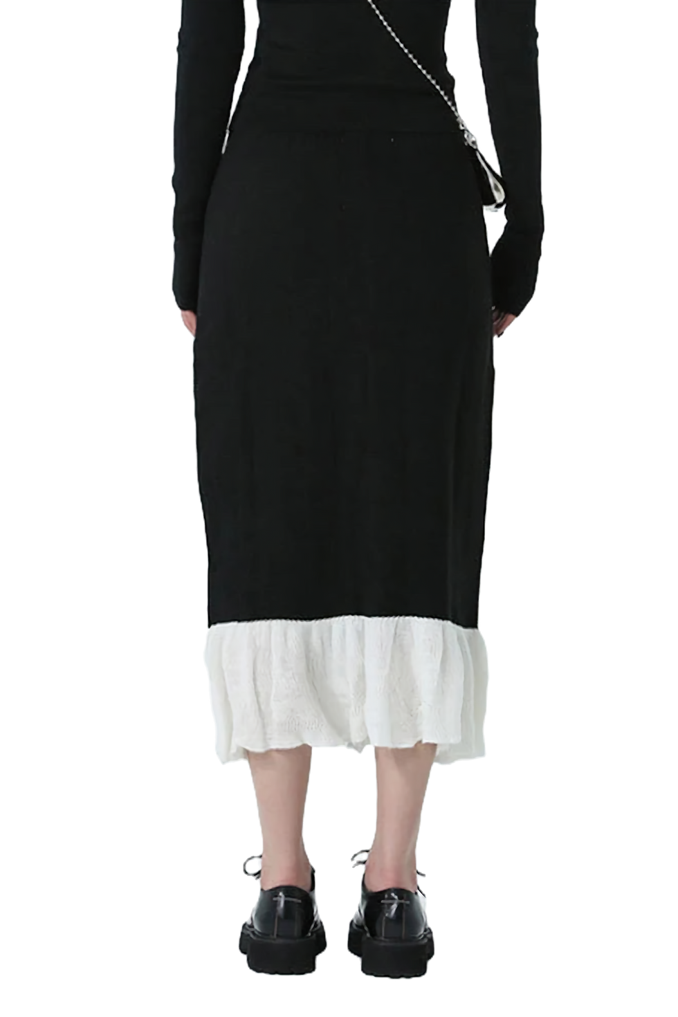 Thumbnail: Marigold Shadows Chambrey Cutout Skirt