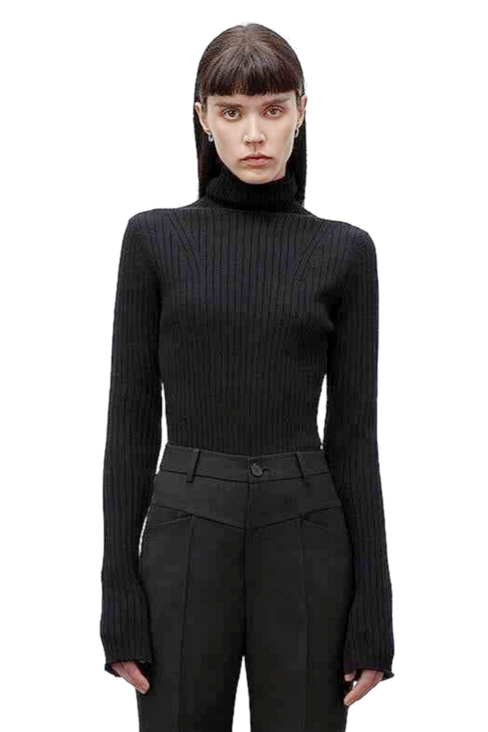 Firelady Fur "Moonlight Essence" Machine Washable 48S Wool Turtleneck Sweater
