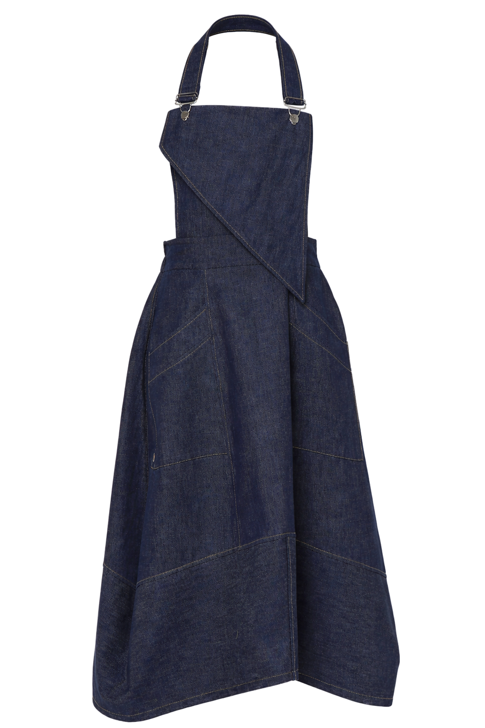 Metamorphoza Avant-Garde Denim Pinafore Dress