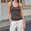 Thumbnail: Firelady Fur "Early Summer Jet Lag" Casual Tight-Fitting Twist-Collar Camisole