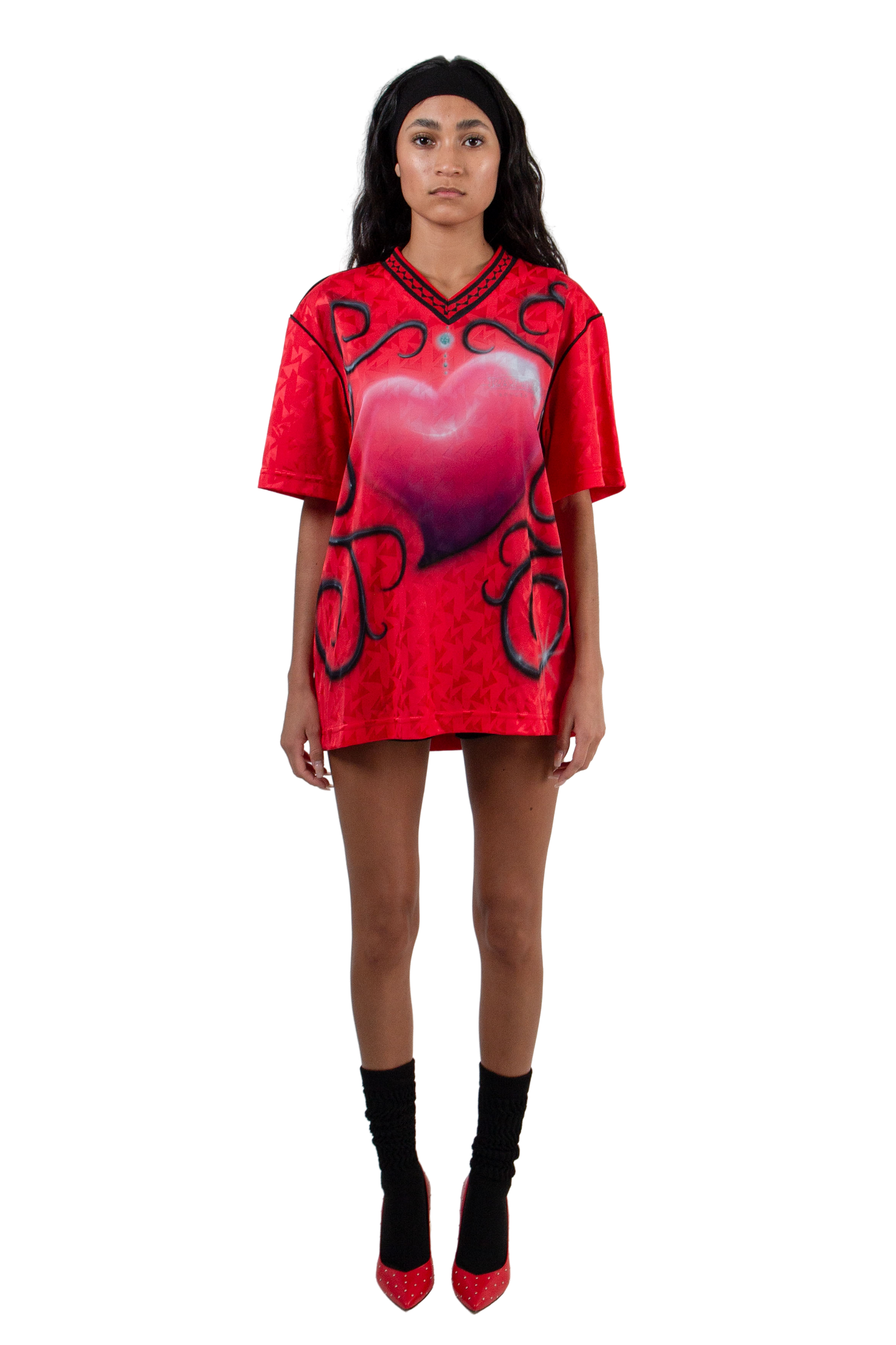 VLACKBOOK Airbrush Vintage Jersey in Red