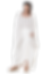 Metamorphoza Asymmetrical Long Denim Skirt in White