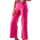 Thumbnail: Q2 Cropped Wide Leg Jeans in Fuchsia