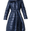 Thumbnail: Metamorphoza Belted Puffer Coat in Blue