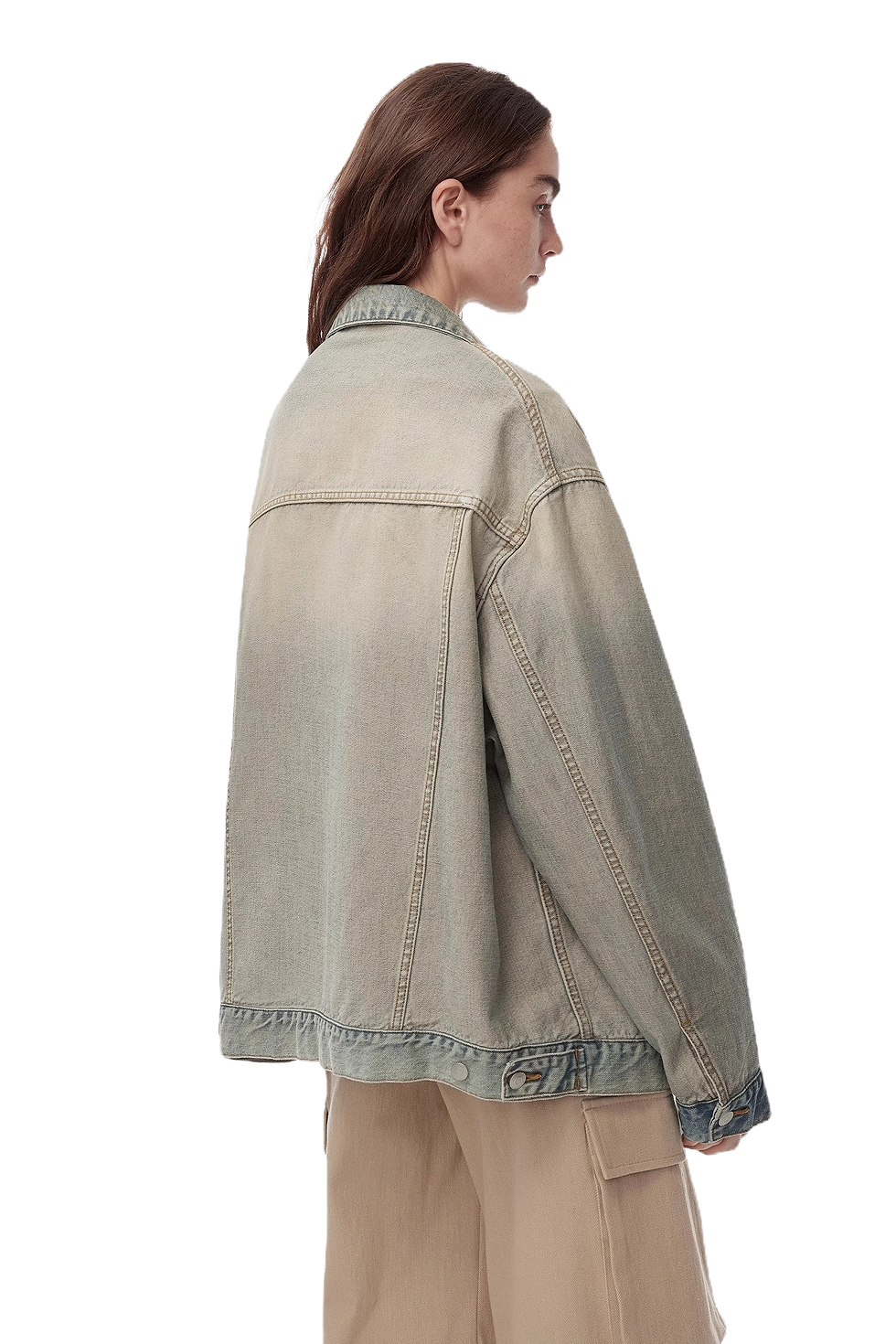 Thumbnail: Firelady Fur "Kamen Rider" Vintage Handcrafted Reversible Denim Jacket