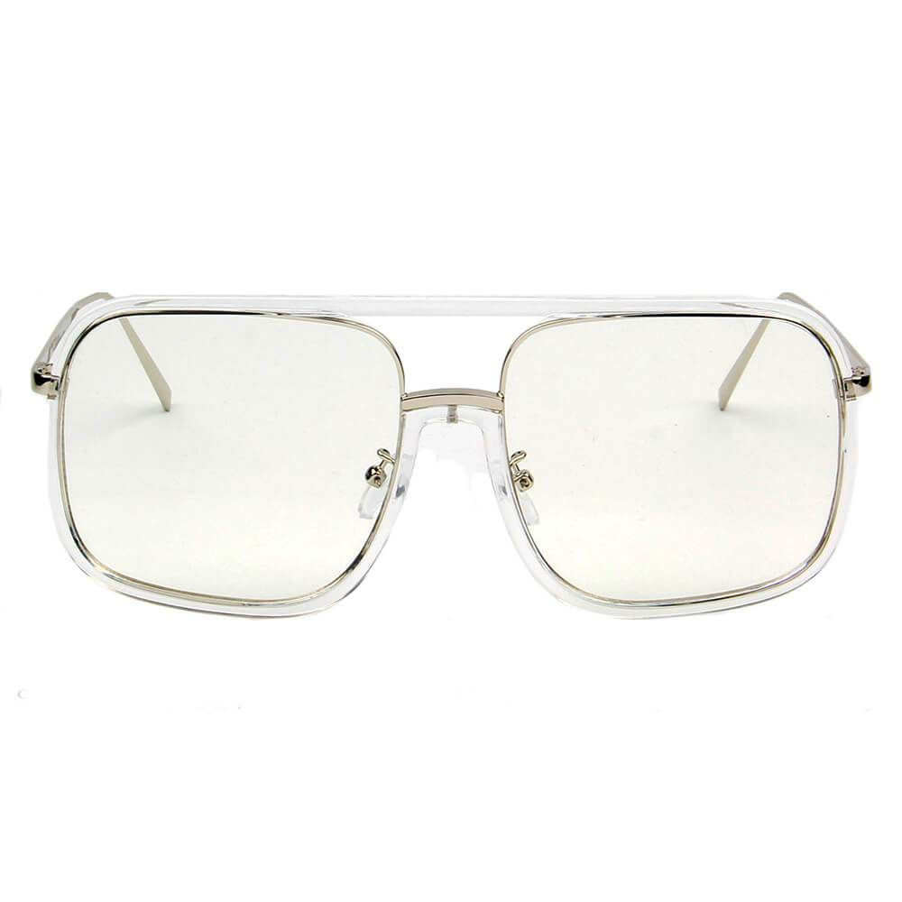 Cramilo Eyewear MAGNA Oversized Pillowed Square Aviator Sunglasses