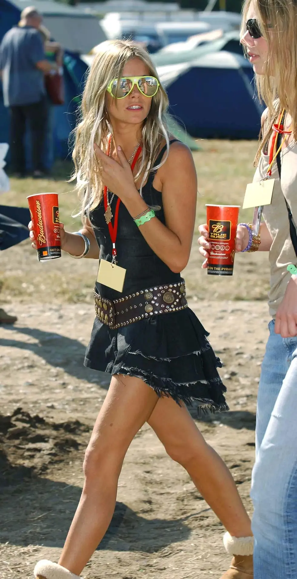 Sienna Miller Glastonbury 2004  | What to Wear to Festivals 2026: Celebrity Festival Style Inspiration