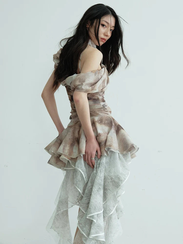 縮圖：Narmie Asymmetrical Ruffle Shirt
