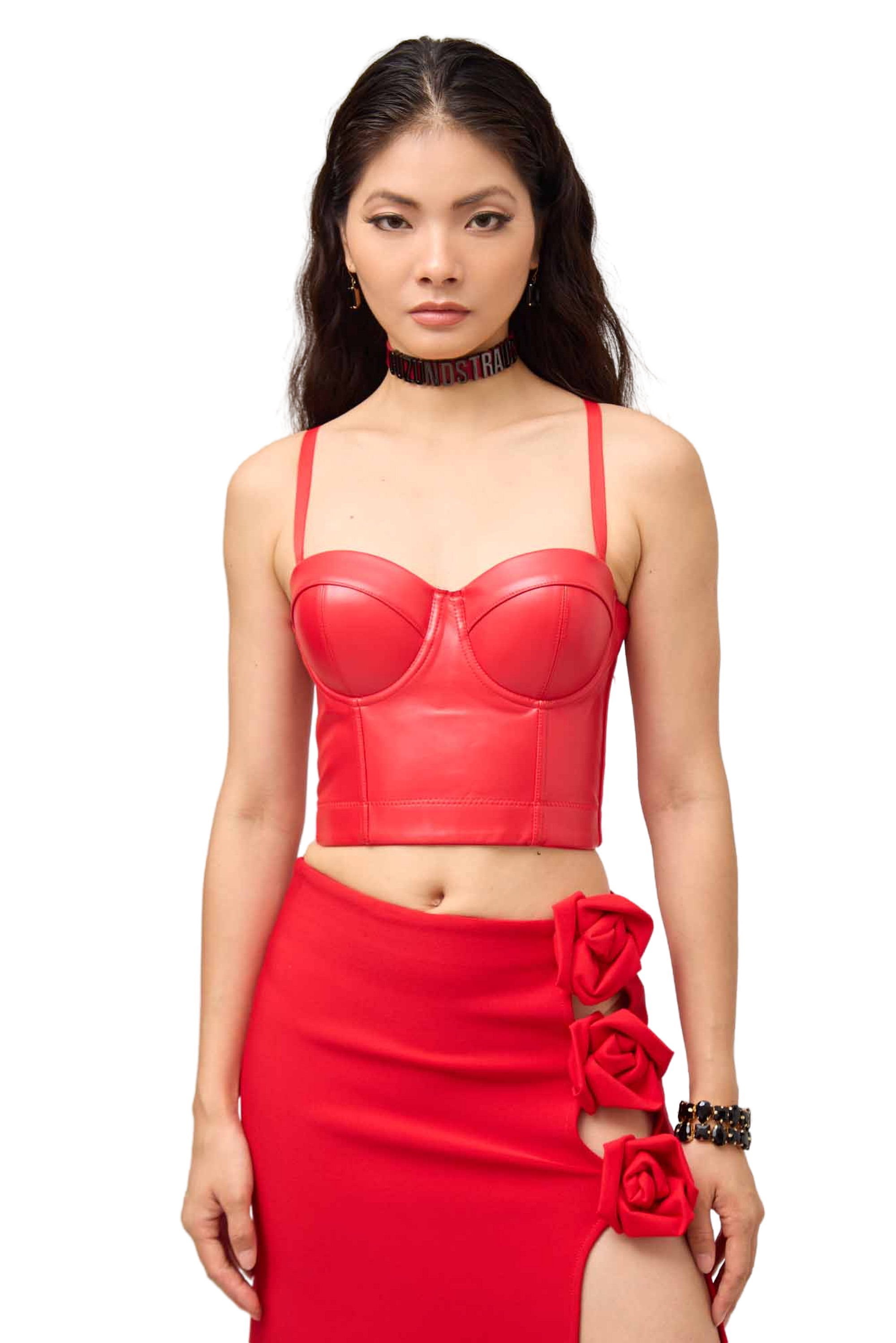 GUZUNDSTRAUS Meaz Leather Corset Top