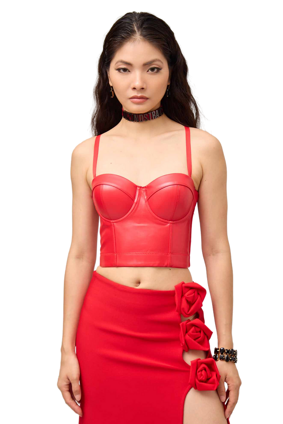 Thumbnail: GUZUNDSTRAUS Meaz Leather Corset Top