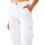 Thumbnail: Q2 White Cargo Pants With Elasticated Waist and Hem