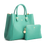 Thumbnail: GUNAS NEW YORK Jane Satchel Tote Bag - Tiffany Blue