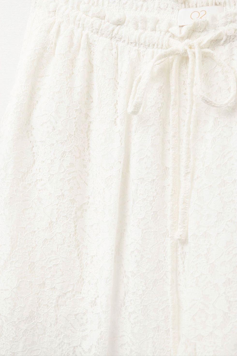 Thumbnail: Q2 Wide-Legged Lace Pants With Elastic Waistband