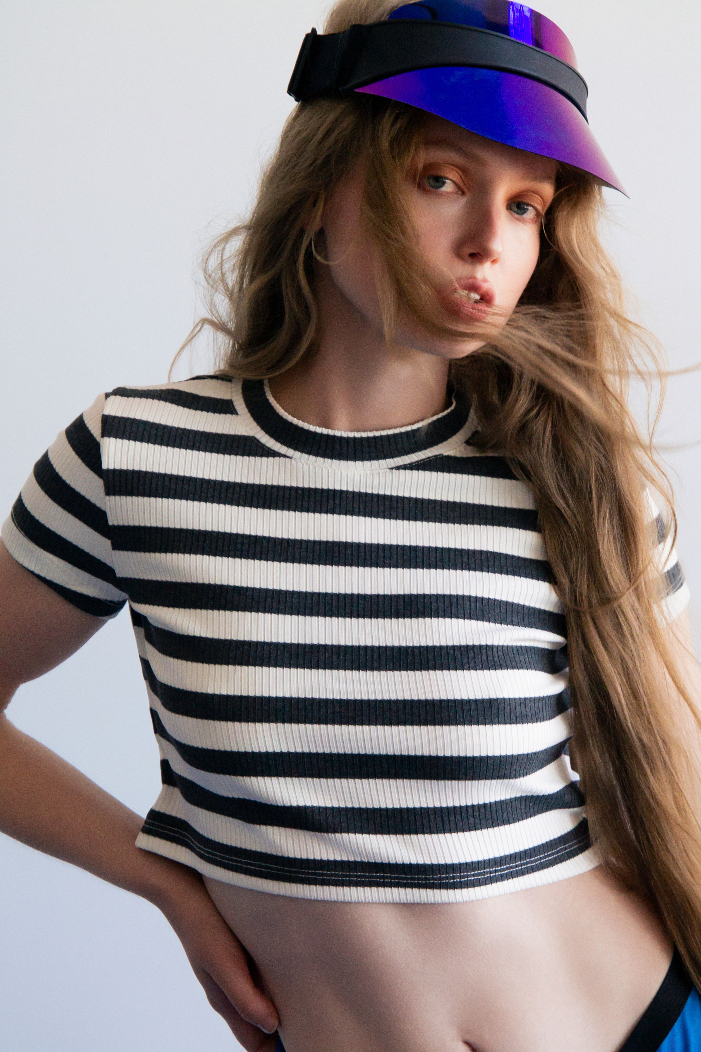 Q2 Urban Reflective Blue Visor