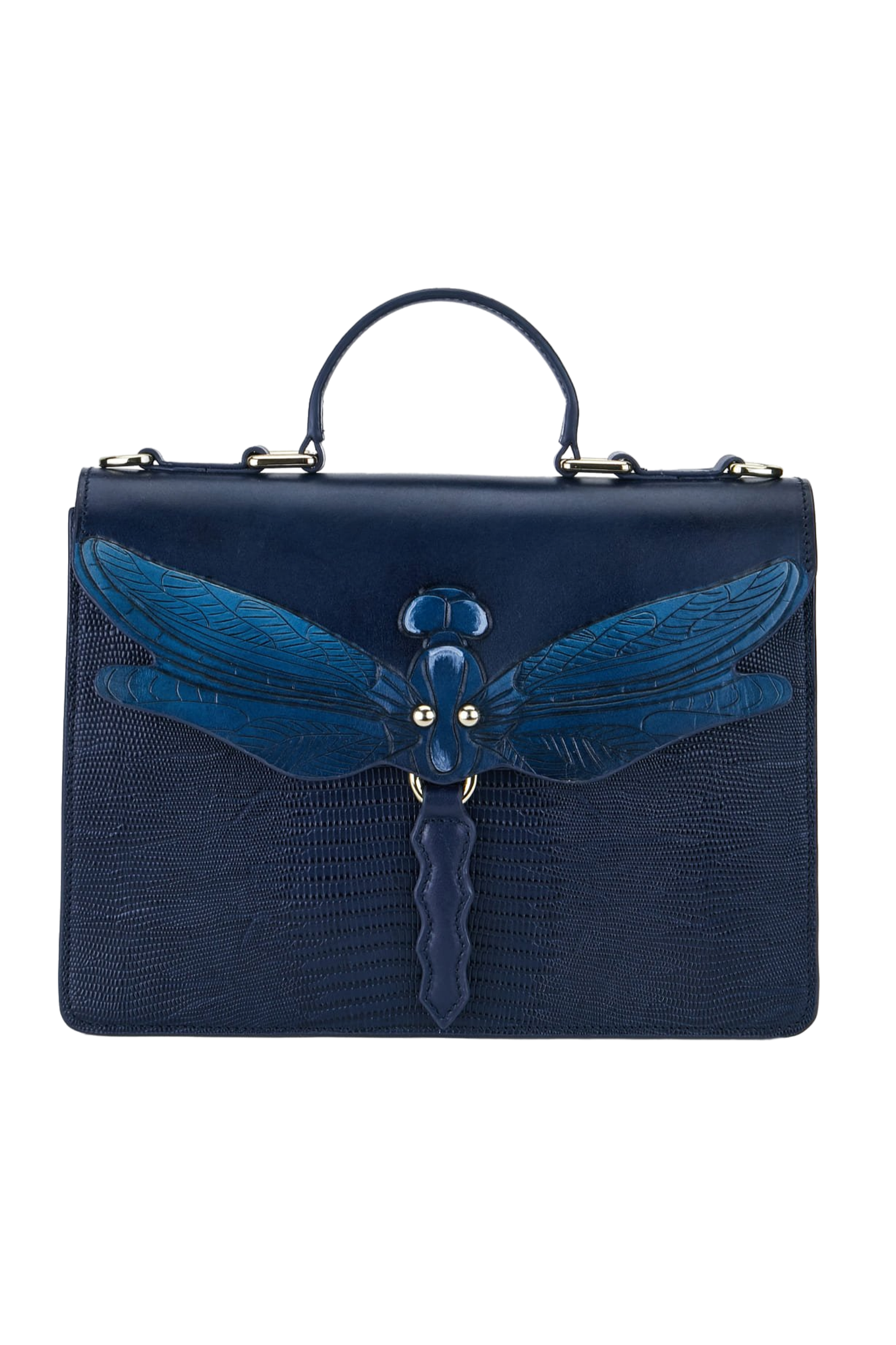 Bellorita Dragonfly Top Handle Bag - Blue