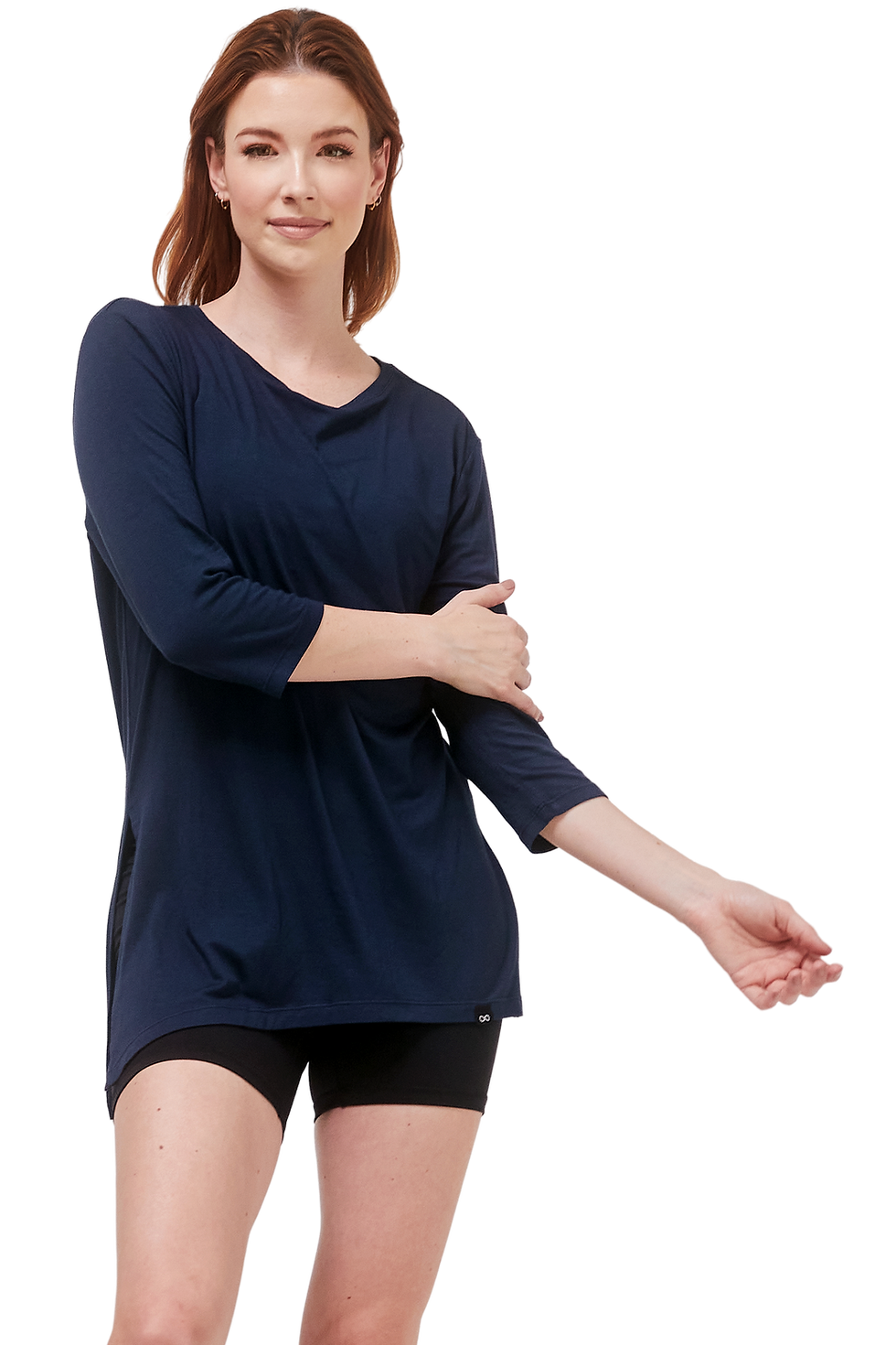 Thumbnail: Rebody Anen Side Tie 3/4 Sleeve Top