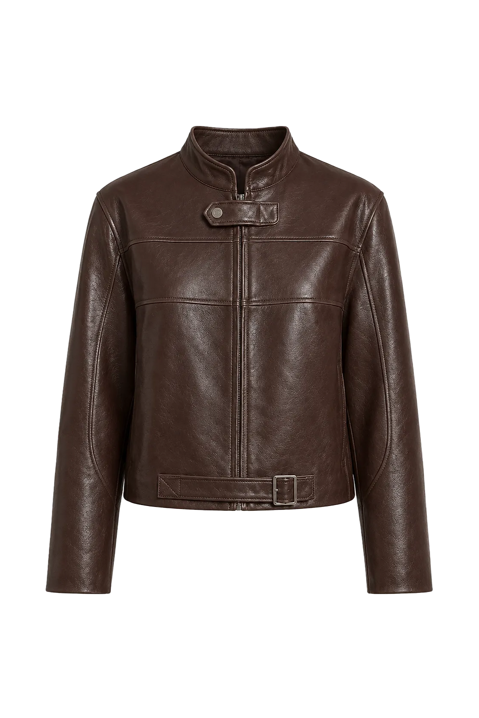Firelady Fur Caramel Mountain Retro Sheepskin Short Motorcycle Jacket
