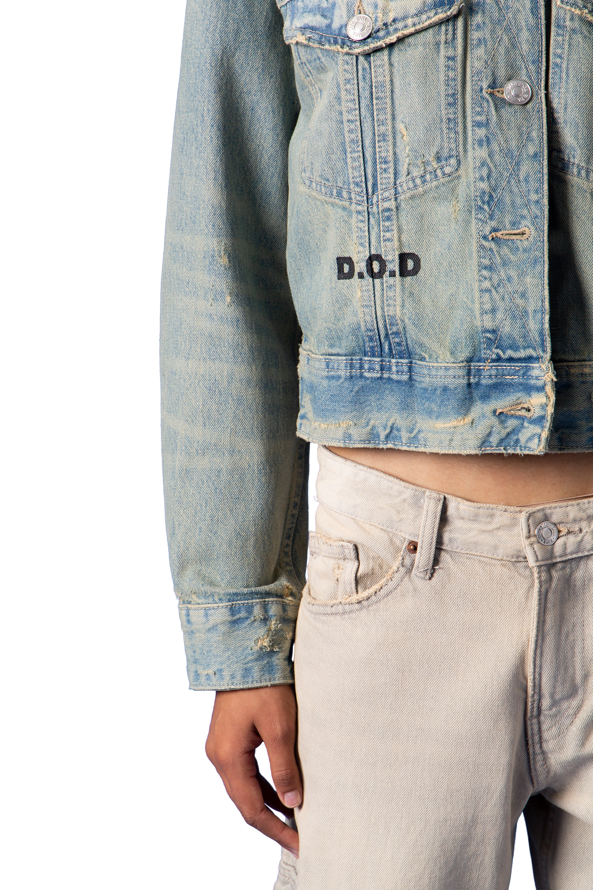 Dream of Desire "DESERVE" Denim Crop Jacket