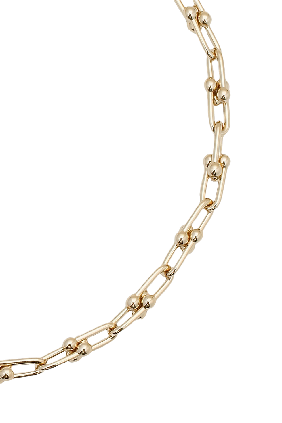 Thumbnail: Eklexic Small Margaux U Link Chain Necklace in Gold