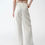 Thumbnail: Firelady Fur  "Weiss Love Letter"  Linen Double Waistband Pants