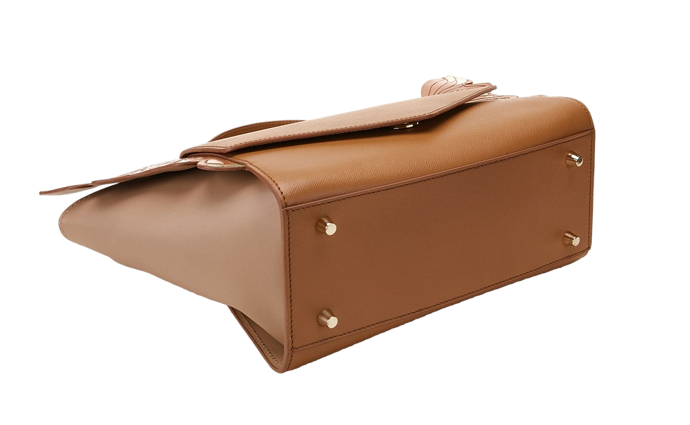 Thumbnail: Bellorita Wings Brown Satchel Bag