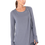 Thumbnail: Metamorphoza Asymmetric Long Sleeve Top in Grey