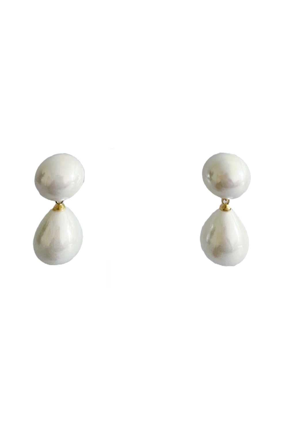 Ellison + Young Teardrop Pearl Earrings