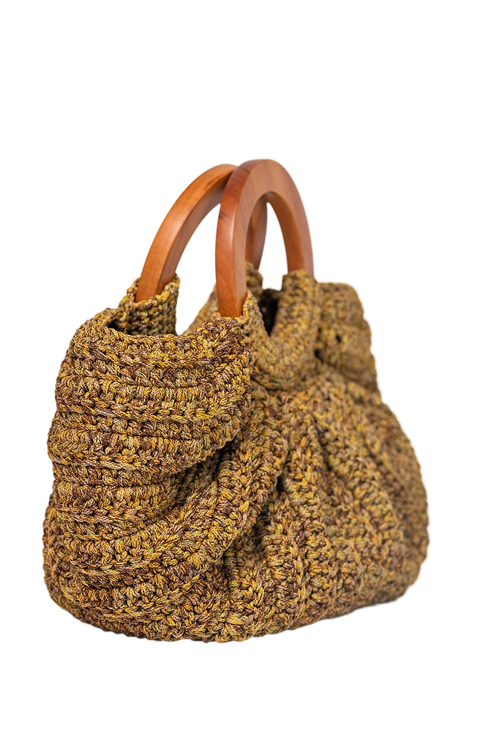 Thumbnail: Mara Brazil Gaia Bag with Wood Handles