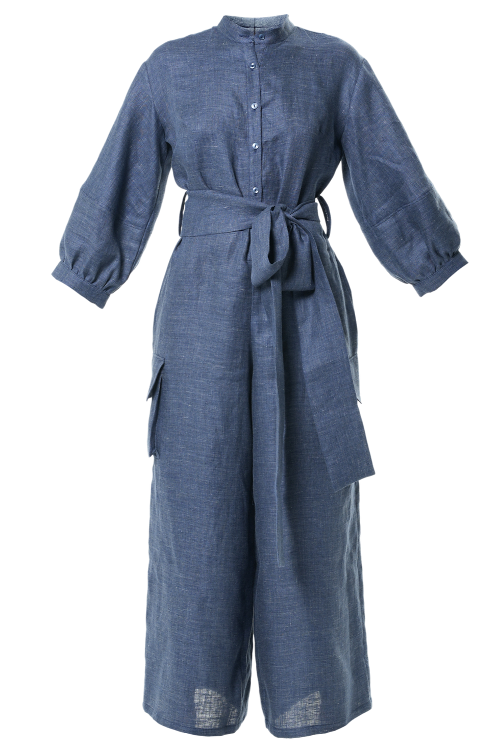 Metamorphoza Wide-Leg Linen Jumpsuit