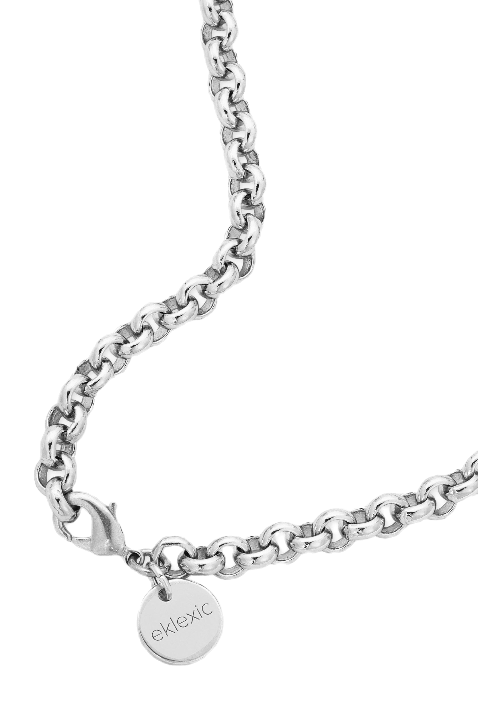 Eklexic Micro Royal Chain With XL Baroque Pearl Pendant Necklace