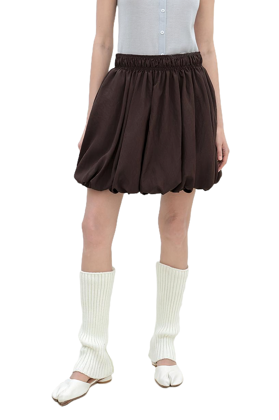 Thumbnail: Firelady Fur "Bubble Park" Elastic Waist Three-Dimensional Flower Bud Skirt