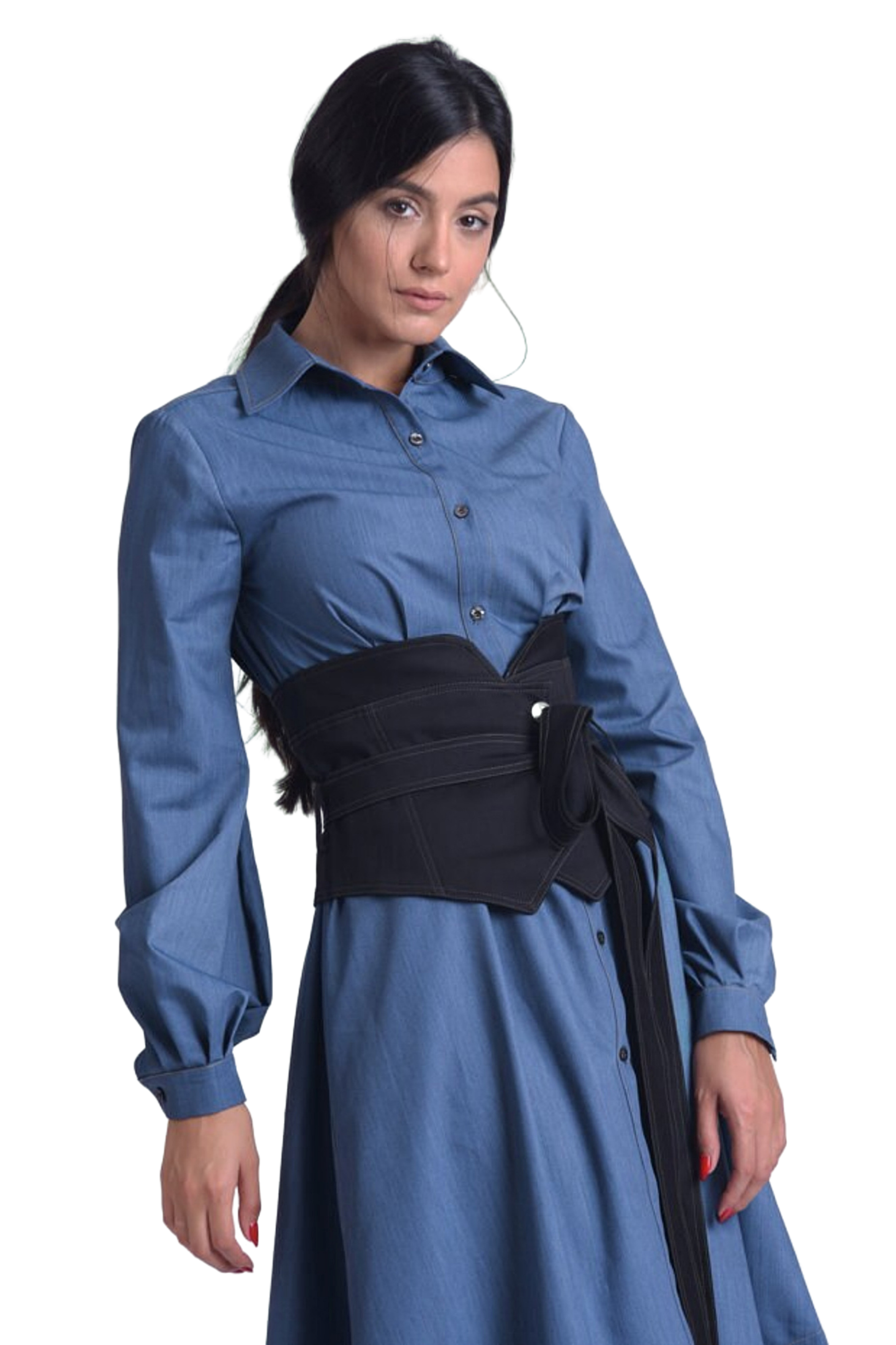 Metamorphoza Extravagant Waist Belt in Black