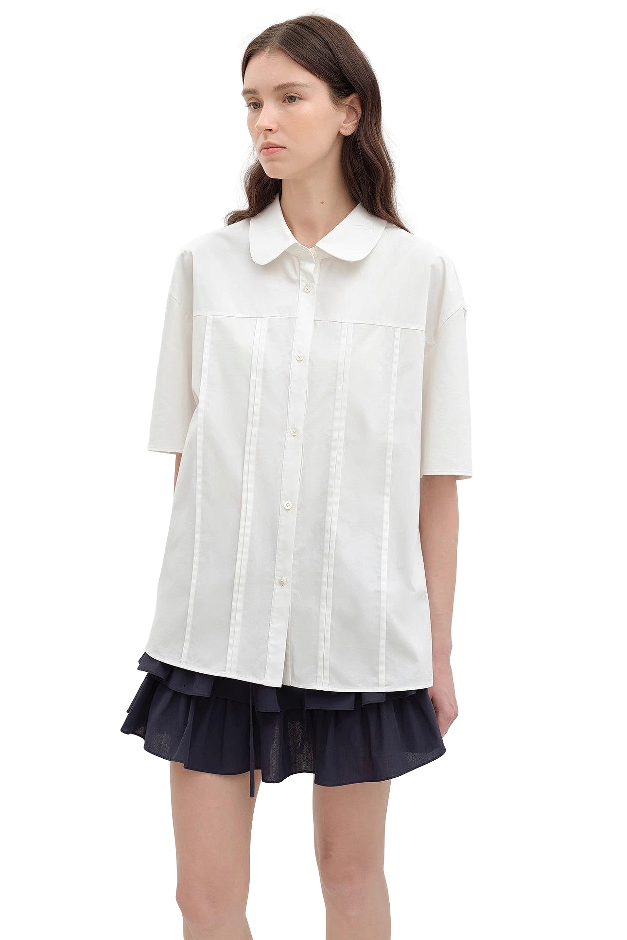 Firelady Fur "Sea Salt & Sugar" Cotton Short-Sleeved Shirt
