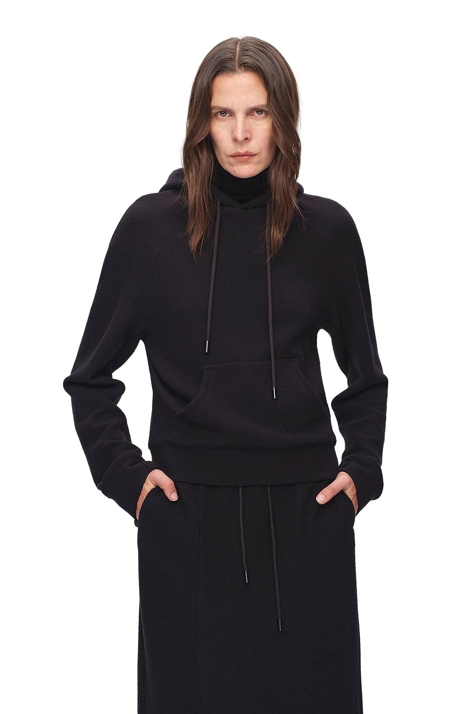 Thumbnail: Firelady Fur "Casual Life"  Cotton Short Hooded Sweatshirt