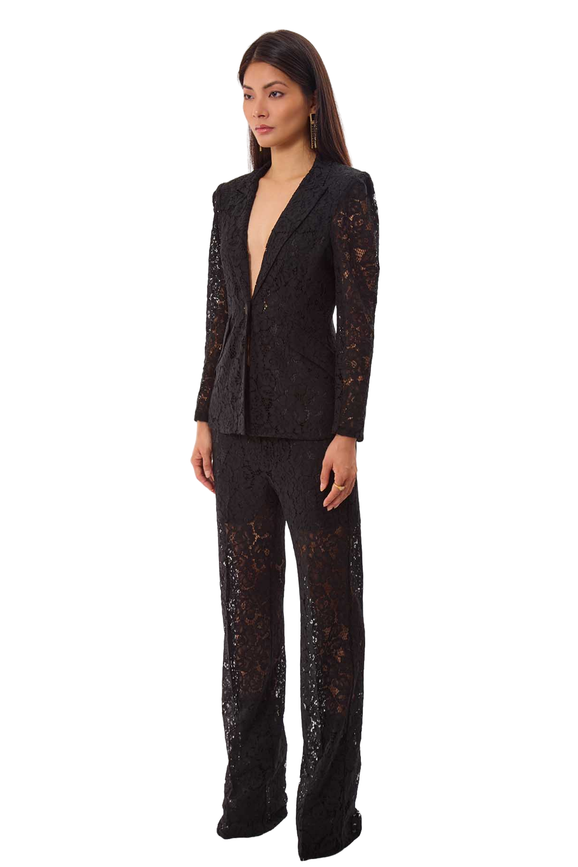 GUZUNDSTRAUS Stretch Lace Jacket Suit