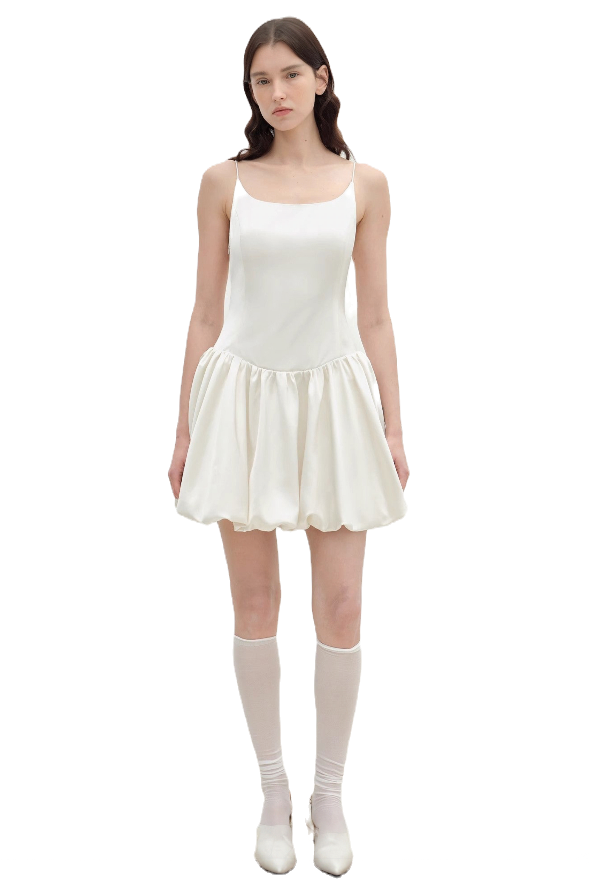 Firelady Fur "Ballet" Acetate Satin Luxury Slip Dress