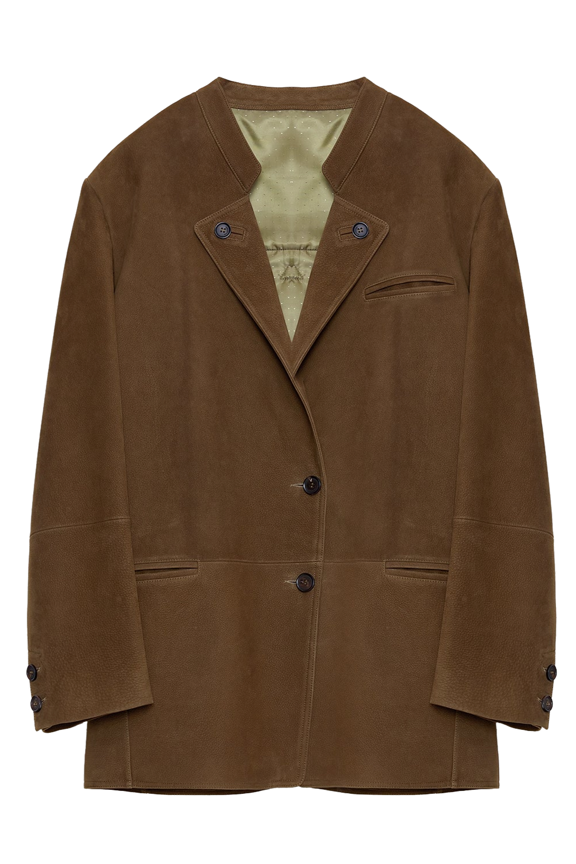 Firelady Fur "Bavaria" Vintage Suede/Waxy Goatskin Leather Suit Jacket