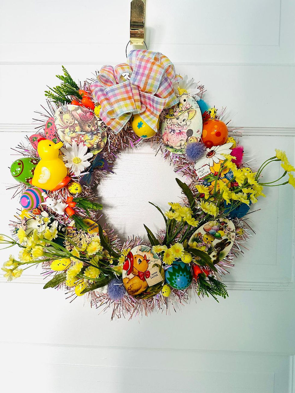Retro Kitsch Easter Wreath #5