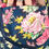 Thumbnail: Navy Floral Retro Circle Skirt Apron